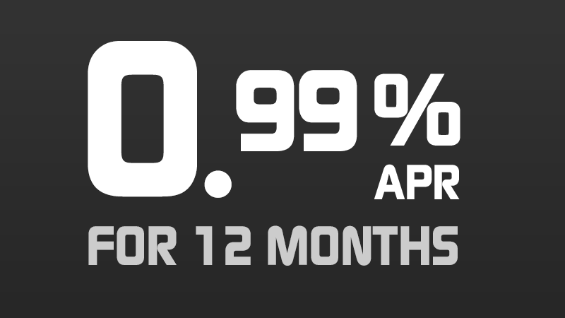 0.99% for 12 Months 0.99% for 12 Months